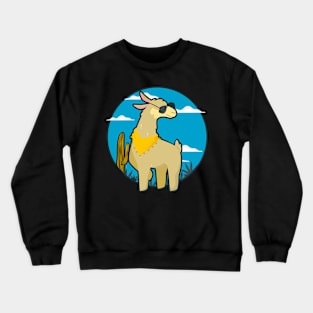 Funny Llama Crewneck Sweatshirt